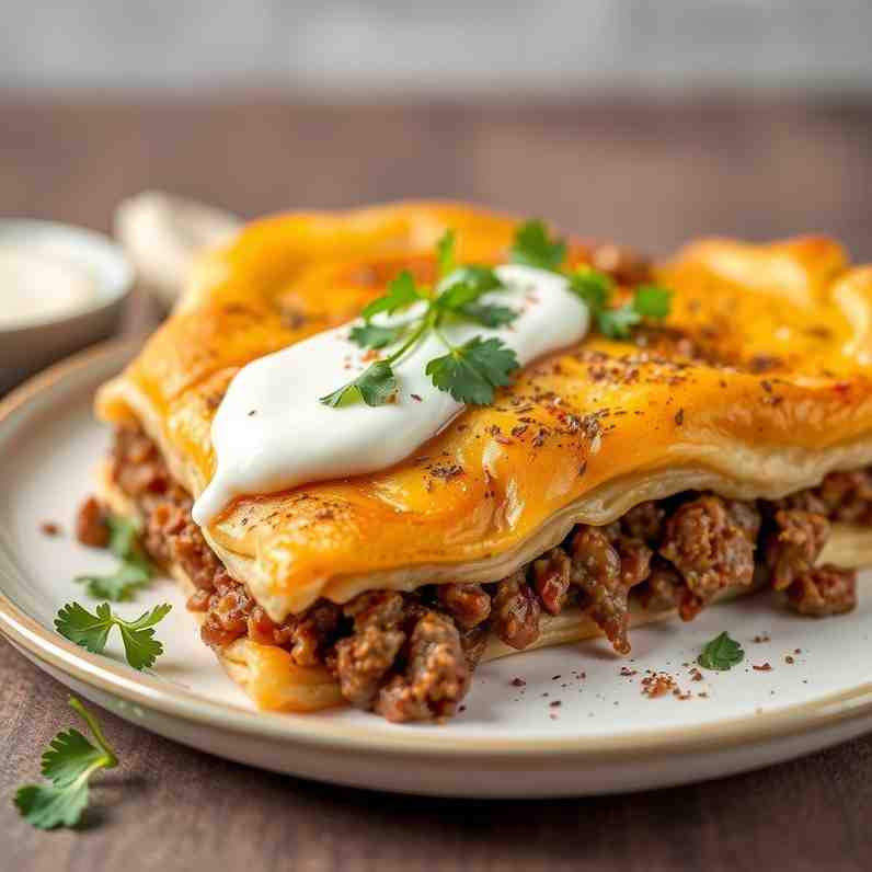 Crispy Ground Beef Börek - Easy Meat Pie Recipe